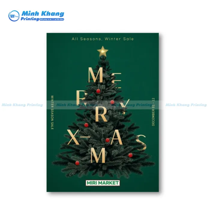 Mẫu Tờ Rơi Cây Thông Noel Đơn Giản & Độc Đáo