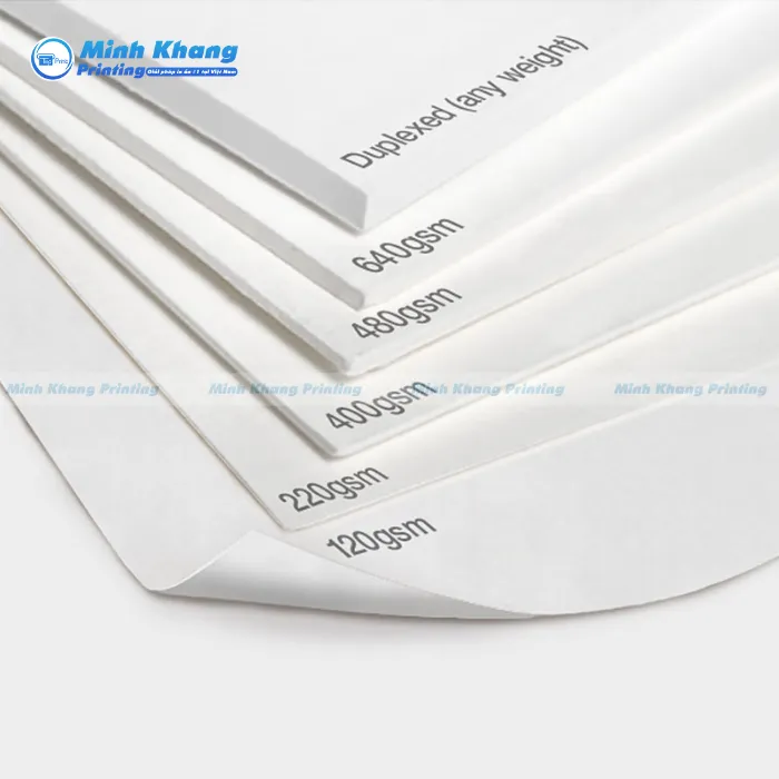 định lượng của giấy ivory 