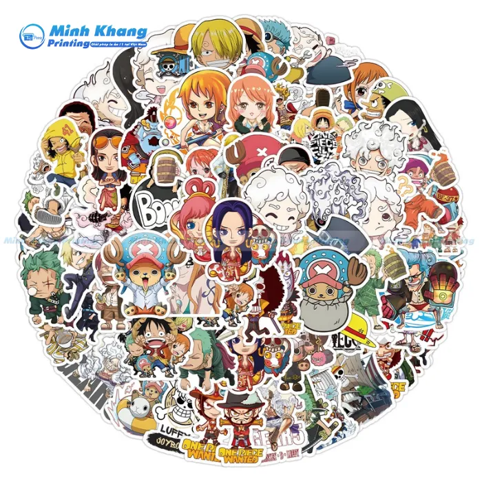 Mẫu Sticker Luffy Gear 5 Bắt Mắt & Nổi Bật
