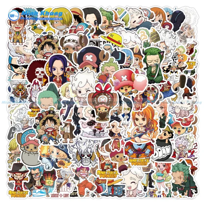 Mẫu Sticker Nhân Vật Trong Phim Luffy Gear 5