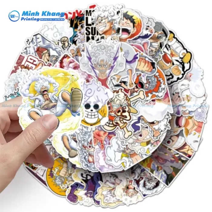 Mẫu Sticker Luffy Gear 5 Độc Quyền & Đầy Ấn Tượng