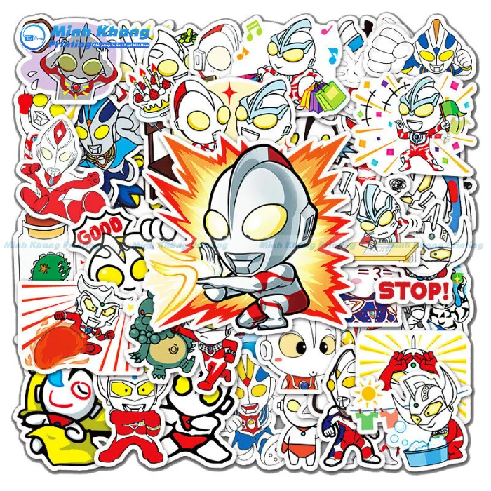 Mẫu Sticker Ultraman Siêu Đáng Yêu Dành Cho Những Ai Yêu Thích