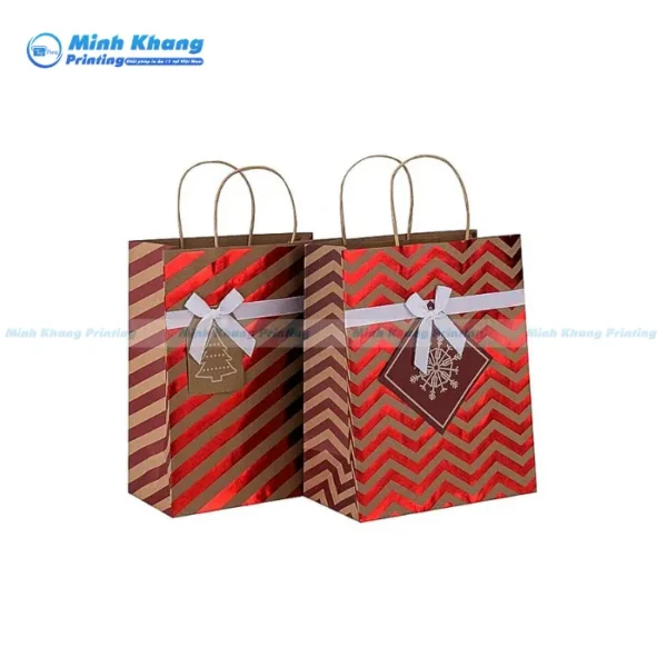 Mẫu Túi giấy Cán Màn Bóng Noel Đẹp & Ấn Tượng