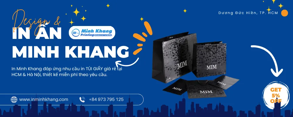 15+ Mẫu Túi Giấy Cán Màn Bóng Sang Trọng & Chất Lượng