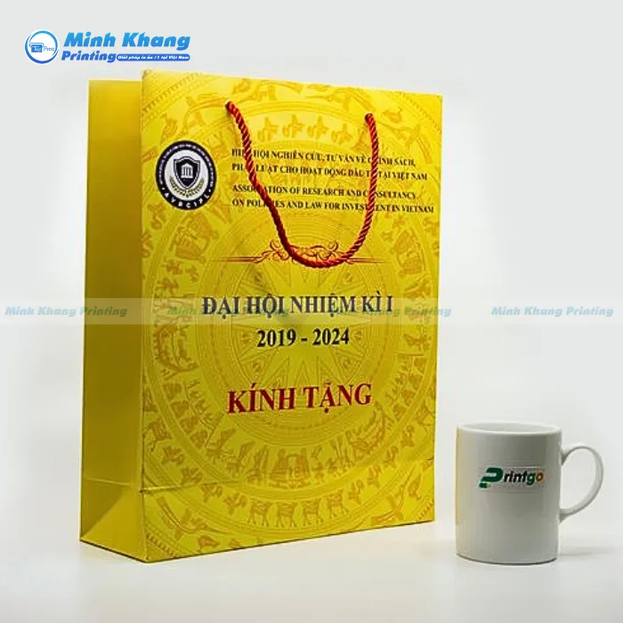 Mẫu Túi giấy Cán Màng Bóng Đại Hội Nhiệm Kì I 2019 - 2024