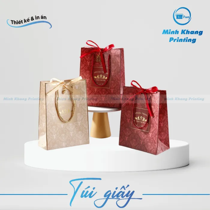30+ Mẫu Túi Giấy Dây Ruy Băng Đẹp & Sang Trọng