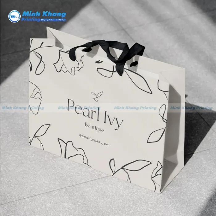 Mẫu Túi Giấy Pearl Ivy Duplex Dành Cho Thương Hiệu Thời Trang