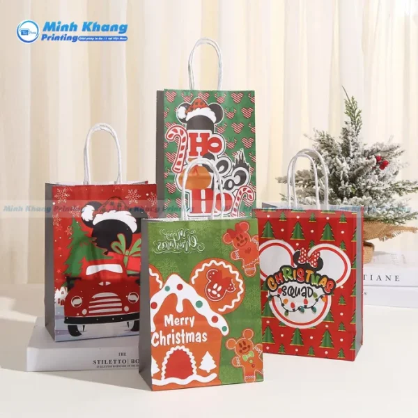 Mẫu Túi Giấy Noel Đáng Yêu & Dễ Thương