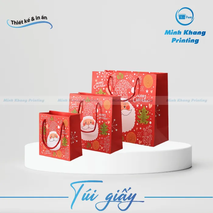 túi giấy noel