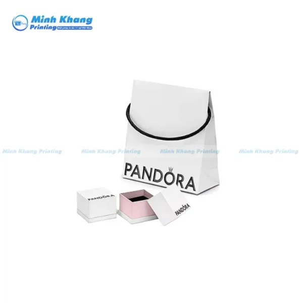 Mẫu Túi Giấy Pandora Trắng Đen Phổ Biến & Tinh Tế
