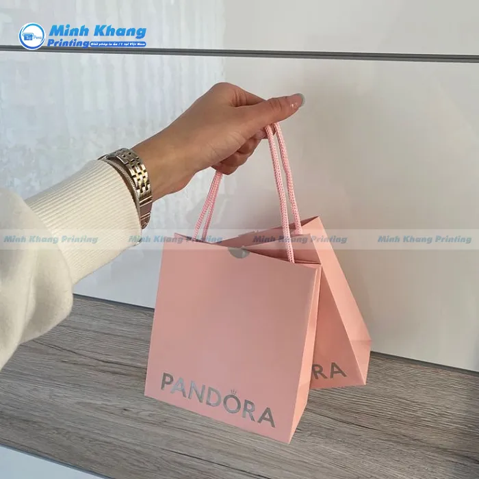 Mẫu Túi Giấy Pandora Hồng Xinh Xắn & Nữ Tính