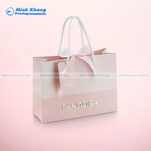 Mẫu Túi Giấy Pandora Với Tone Màu Chủ Đạo Hồng Pastel
