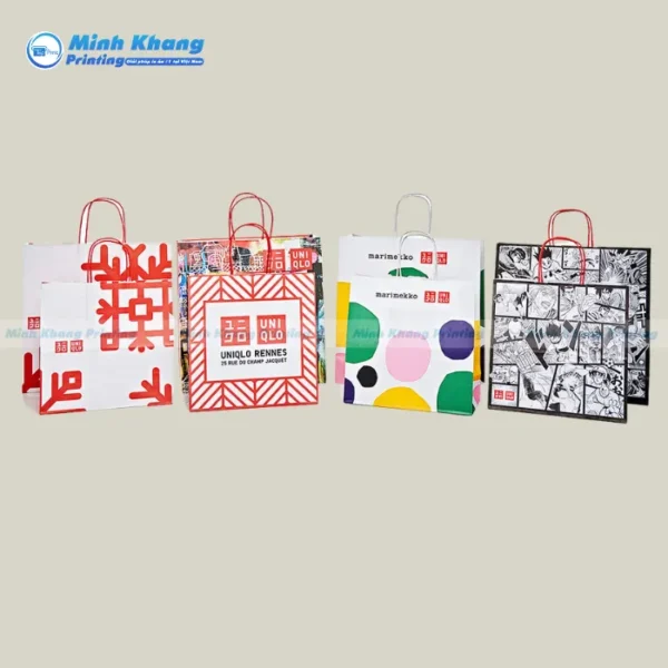 Mẫu Túi Giấy Uniqlo Đẹp & Đa Dạng Mẫu Mã