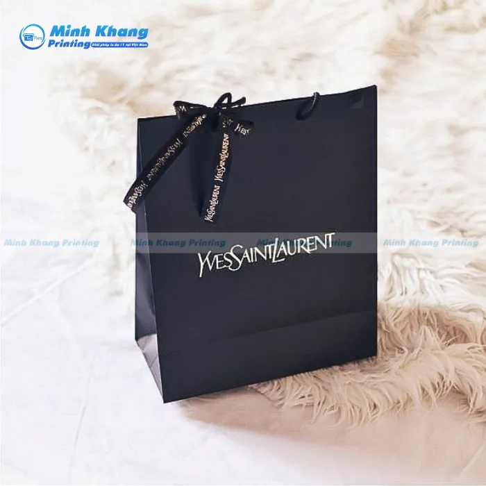 Mẫu Túi Giấy YSL Thiết Kế Thanh Lịch, Biểu Tượng Thời Trang