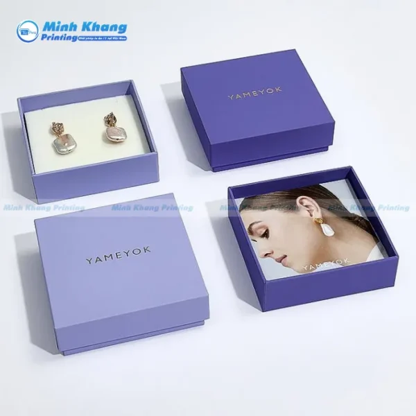 Mẫu Hộp Giấy Đựng Trang Sức Cao Cấp Tối Giản & Hiện Đại