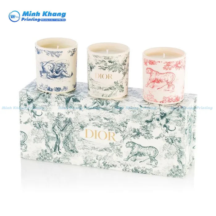 Mẫu Hộp Giấy Đựng Nến Dior Thiết Kế Hộp Nam Châm & Chắc Chắn, Sang Trọng