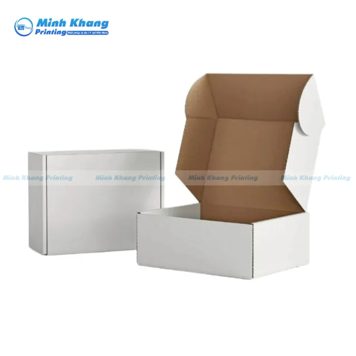 Mẫu Hộp Giấy Trắng Đựng Sản Phẩm, Quà Tặng