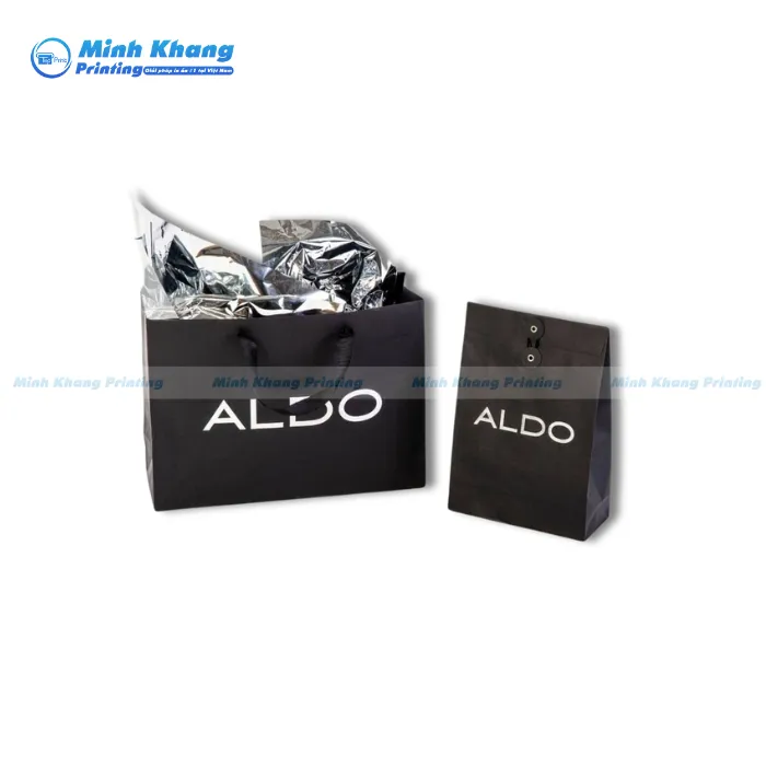 Mẫu Túi Giấy Đen Aldo Tối Giản & Sang Trọng