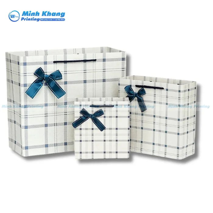 Mẫu Túi Giấy Kẻ Caro Sang Trọng & Đẳng Cấp Phù Hợp Cho Thương Hiệu Cao Cấp