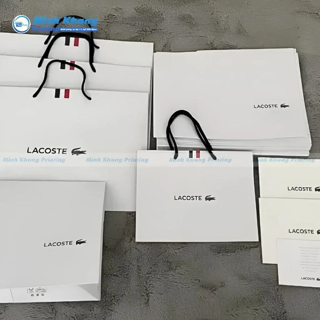 Mẫu Túi giấy Lacoste Độc Đáo Luôn Gây Ấn Tượng Với Khách Hàng