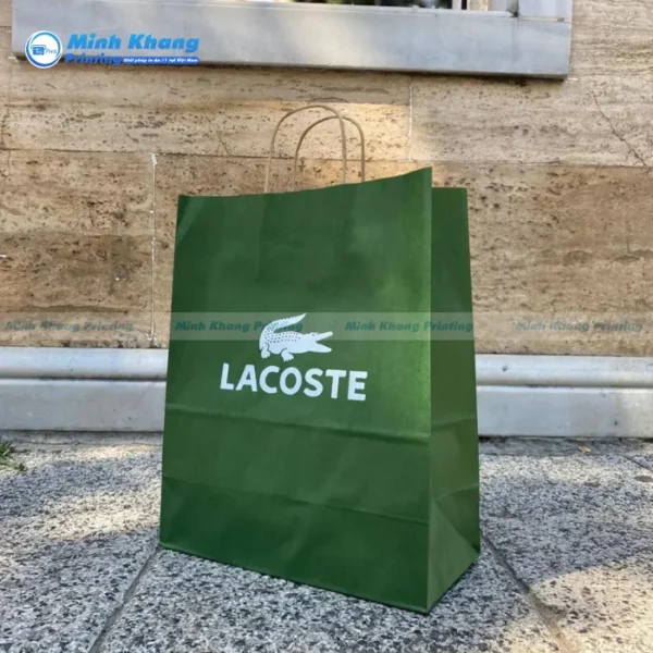 Mẫu Túi Giấy Kraft Lacoste Thân Thiện Với Môi Trường