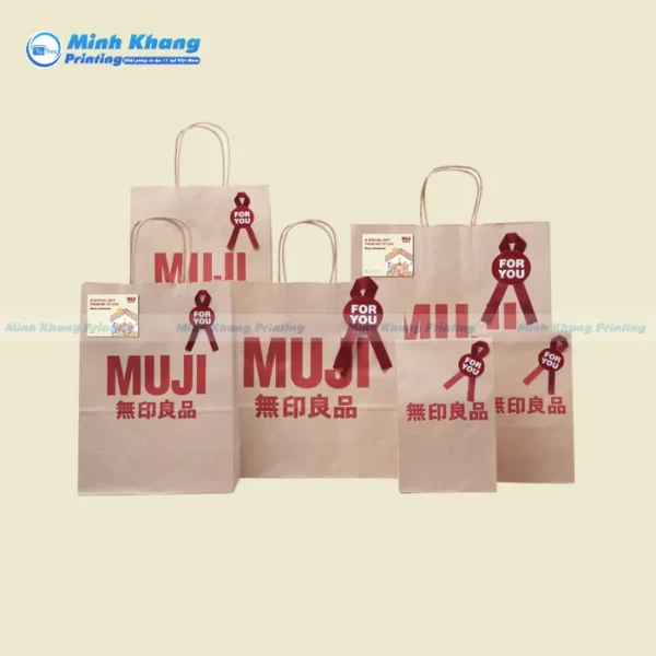 Mẫu Túi Giấy Muji Bền Chắc & Tiện Dụng