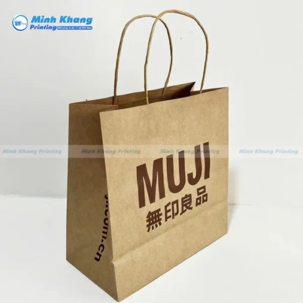 Mẫu Túi Giấy Muji Mộc Mạc & Tối Giản