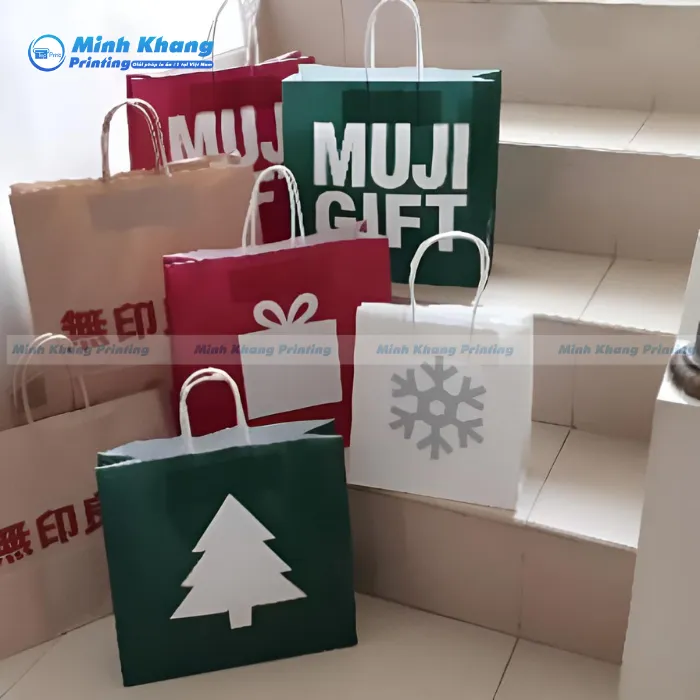 Mẫu Túi Giấy Muji Gift Đẹp Đa Dạng Màu Sắc & Họa Tiết
