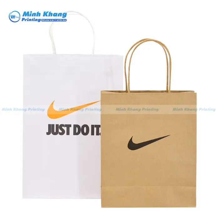 Mẫu Túi Giấy Nike Đơn Giản & Tinh Tế Mang Đậm Phong Cách Tối Giản