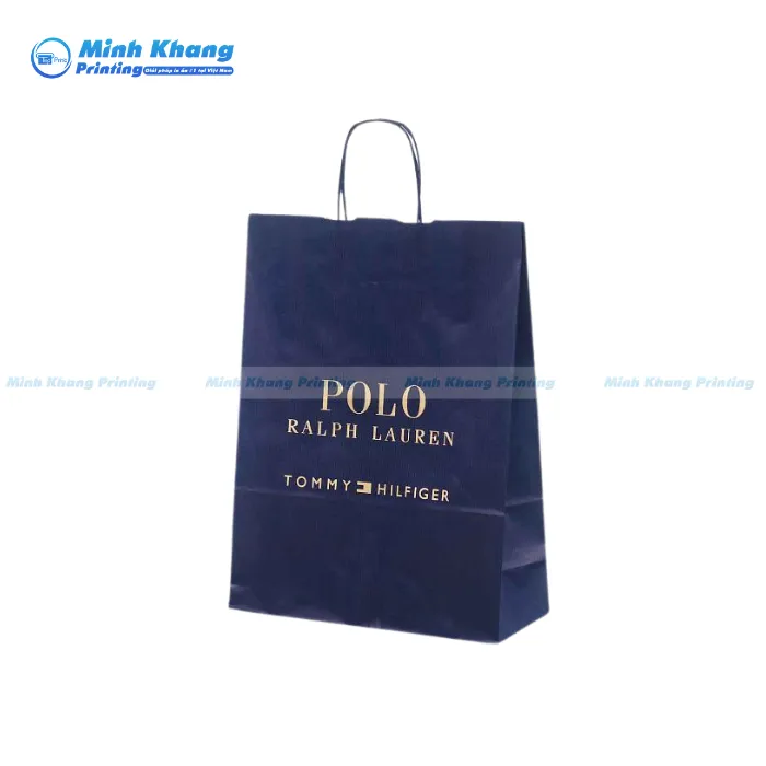 Mẫu Túi Giấy Kraft Xanh Ralph Lauren Cao Cấp