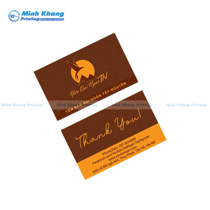 Mẫu Card Visit Yến Sào Đại Ngàn Tây Nguyên In Giấy Couches Dày & Chắc Chắn