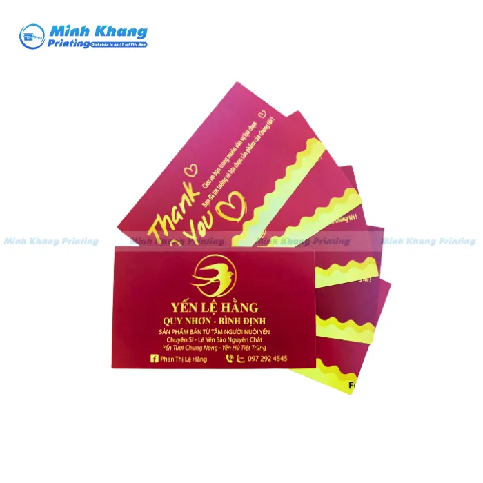 Mẫu Card Visit Yến Sào Lệ Hằng Sang Trọng & Cao Cấp