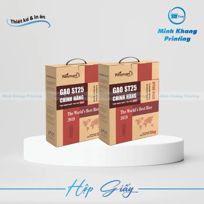 30+ Mẫu Hộp Giấy Đựng Gạo An Toàn, Chất Lượng & Đẹp