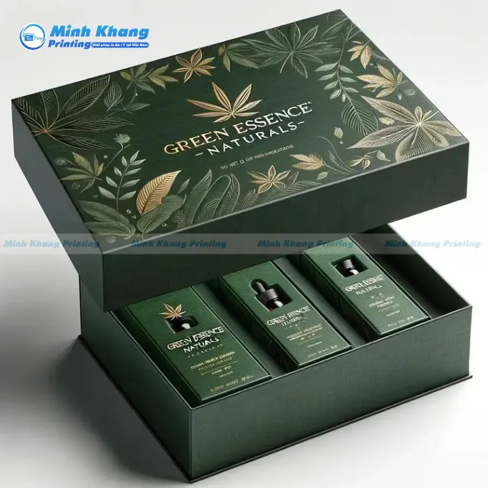 Mẫu Hộp Giấy Đựng Tinh Dầu Sang Trọng & Tinh Tế