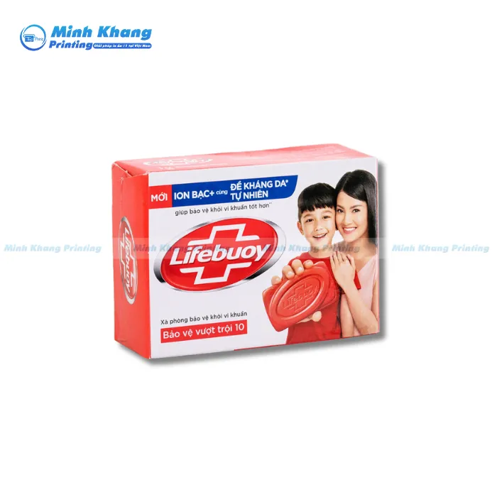 Mẫu Hộp Giấy Đựng Xà Phòng Lifebuoy In Đầy Đủ Các Thông Tin Cần Truyền Tải