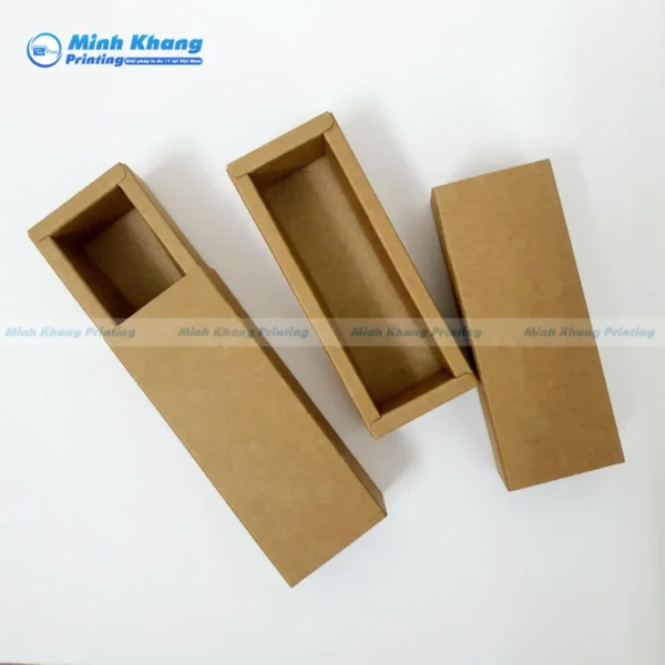 Mẫu Hộp Giấy Hình Chữ Nhật Nắp Trượt Đựng Mỹ Phẩm, Sản Phẩm Khô