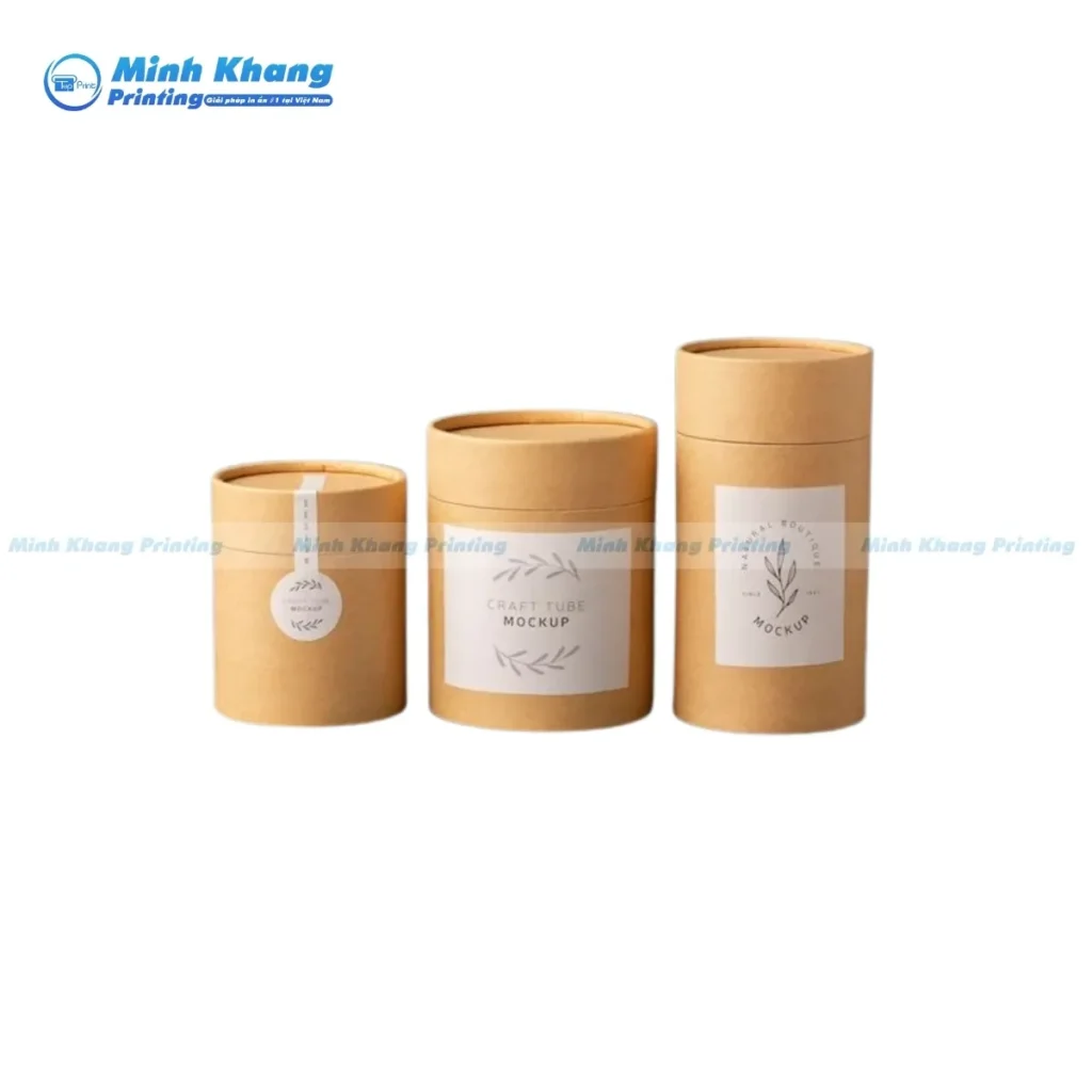 Mẫu hộp giấy tròn đa năng, phù hợp cho nhiều loại sản phẩm khác nhau