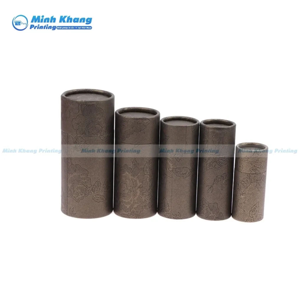 Mẫu hộp giấy tròn in logo theo yêu cầu