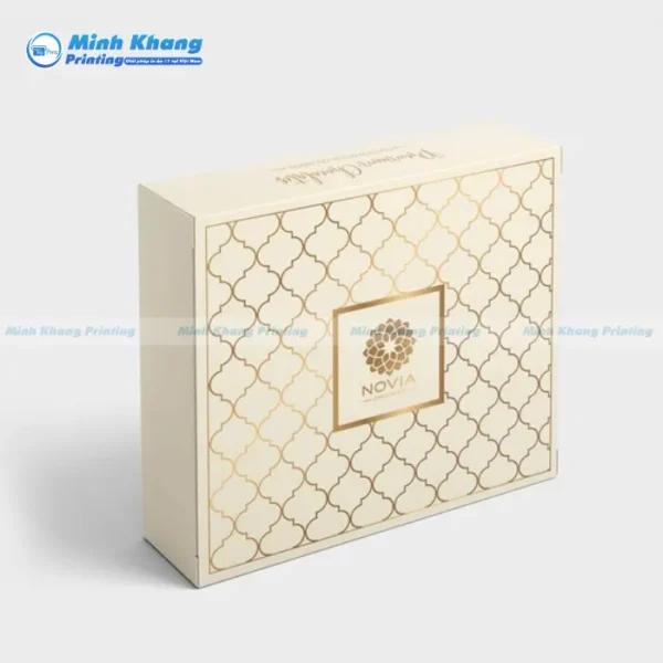 Mẫu Hộp Giấy In Logo Có Hiệu Ứng Ép Kim Sang Trọng & Tinh Tế