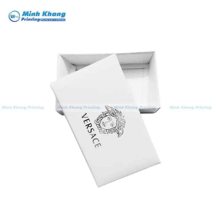Mẫu Hộp Giấy Trắng In Logo Thương Hiệu Đẹp & Đơn Giản 