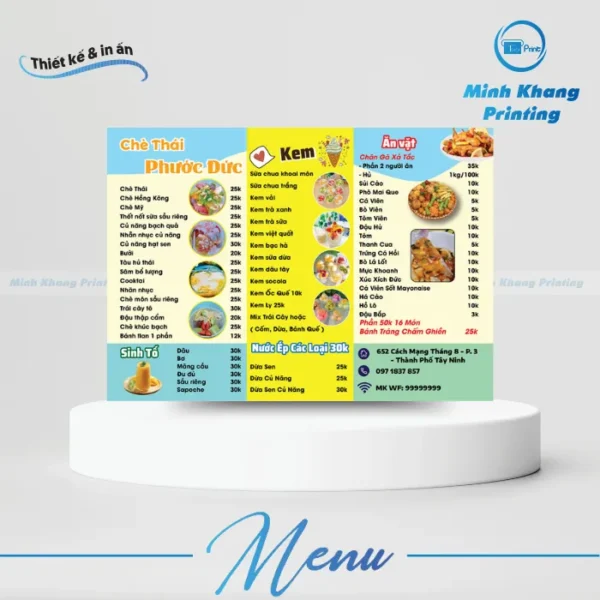 55+ Mẫu Menu Quán Chè Đẹp Mắt, Hút Mắt & Ấn Tượng