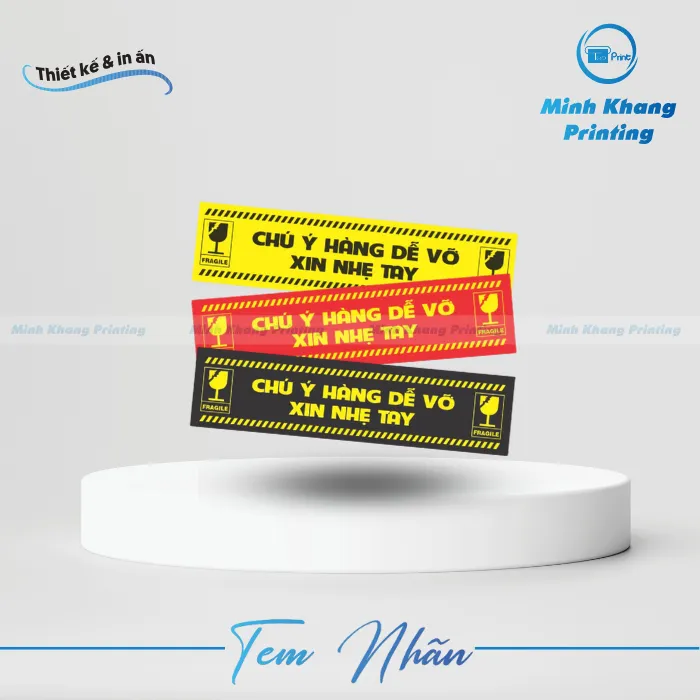 25+ Mẫu Tem Dán Thùng Bảo Vệ Đồ Vật An Toàn & Nổi Bật