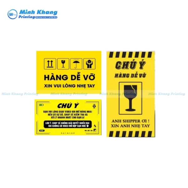 25+ Mẫu Tem Dán Thùng Carton Tối Ưu Vận Chuyển An Toàn