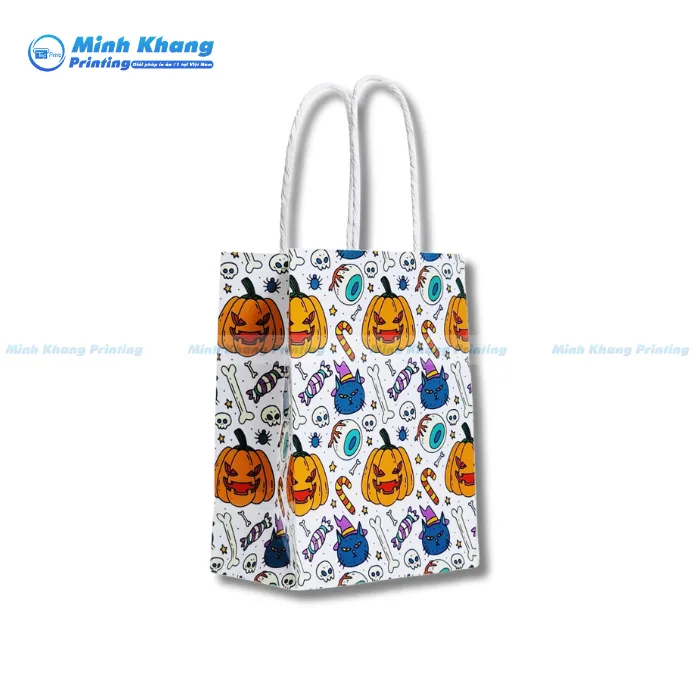 Mẫu Túi Giấy Fahasa Halloween In Ấn Sắc Nét & Màu Sắc Nổi Bật