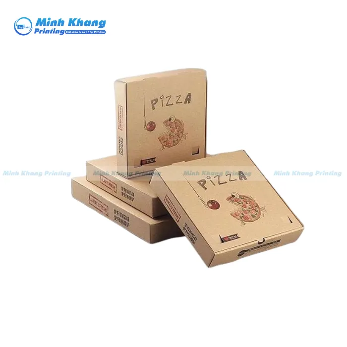 Mẫu Hộp Giấy Đựng Pizza Carton An Toàn & Chắc Chắn