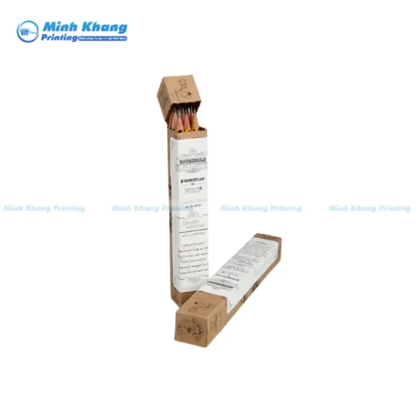 Mẫu Hộp Giấy Carton Đứng Đựng Bút Chì