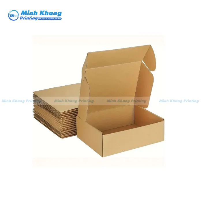Mẫu Hộp Giấy Carton Nâu Đựng Sản Phẩm Quần Áo, Đồ Lưu Niệm