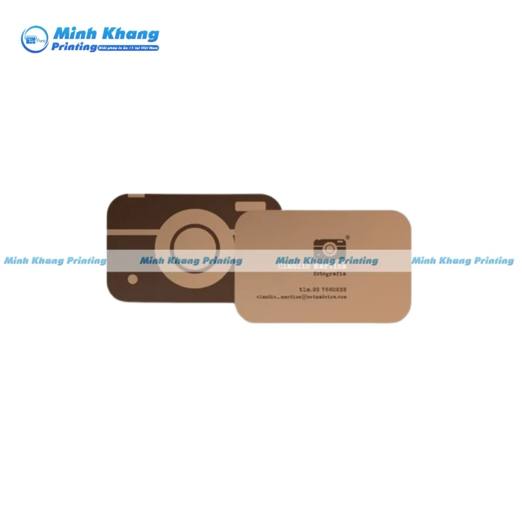 Mẫu card visit hình máy ảnh cổ điển mang phong cách vintage