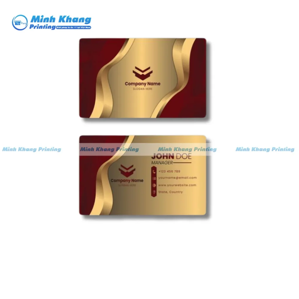 Mẫu card visit bo góc,in ép kim vàng giúp thương hiệu nổi bật ngay từ cái nhìn đầu tiên