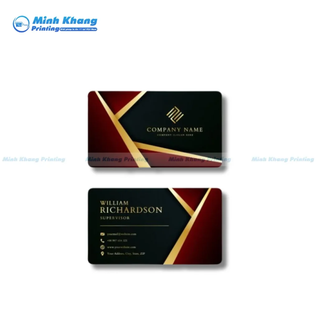 Mẫu name card cao cấp bo góc thanh lịch